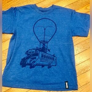 Fortnite Bus Blue Kids T-Shirt 10/12